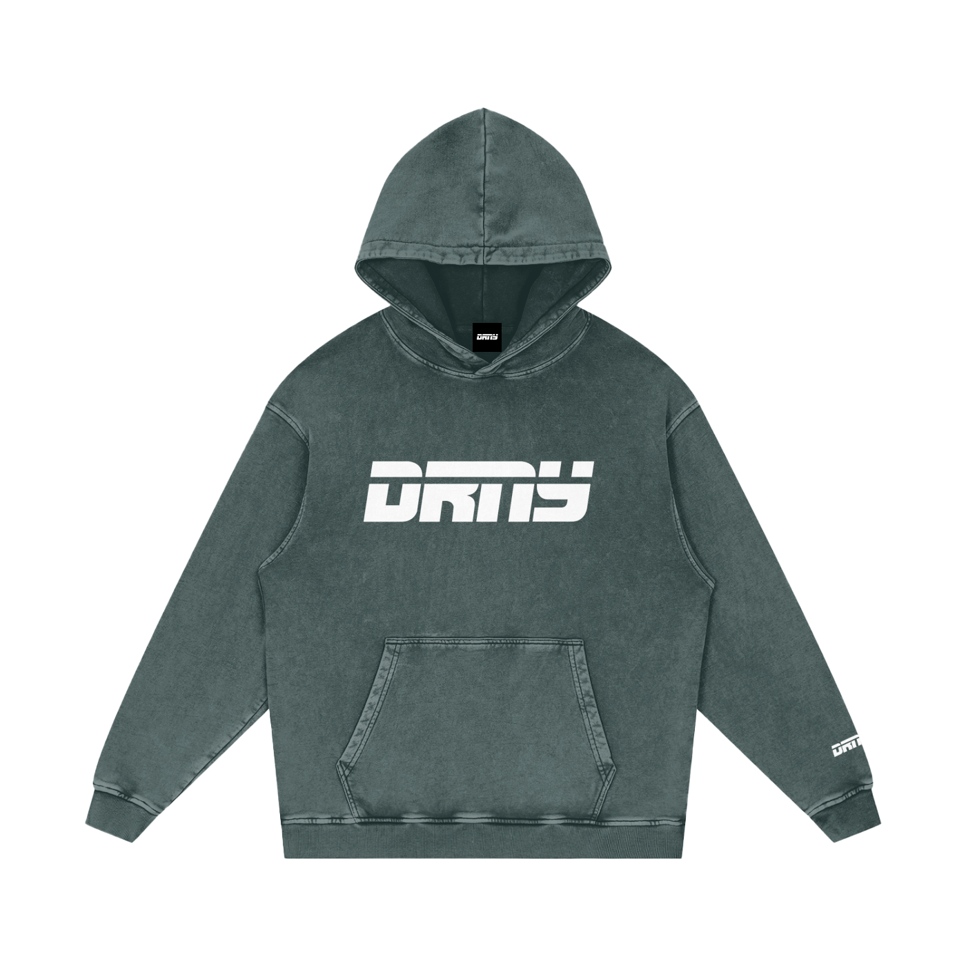 "OG LOGO" Snow Washed Loose Cotton Hoodie