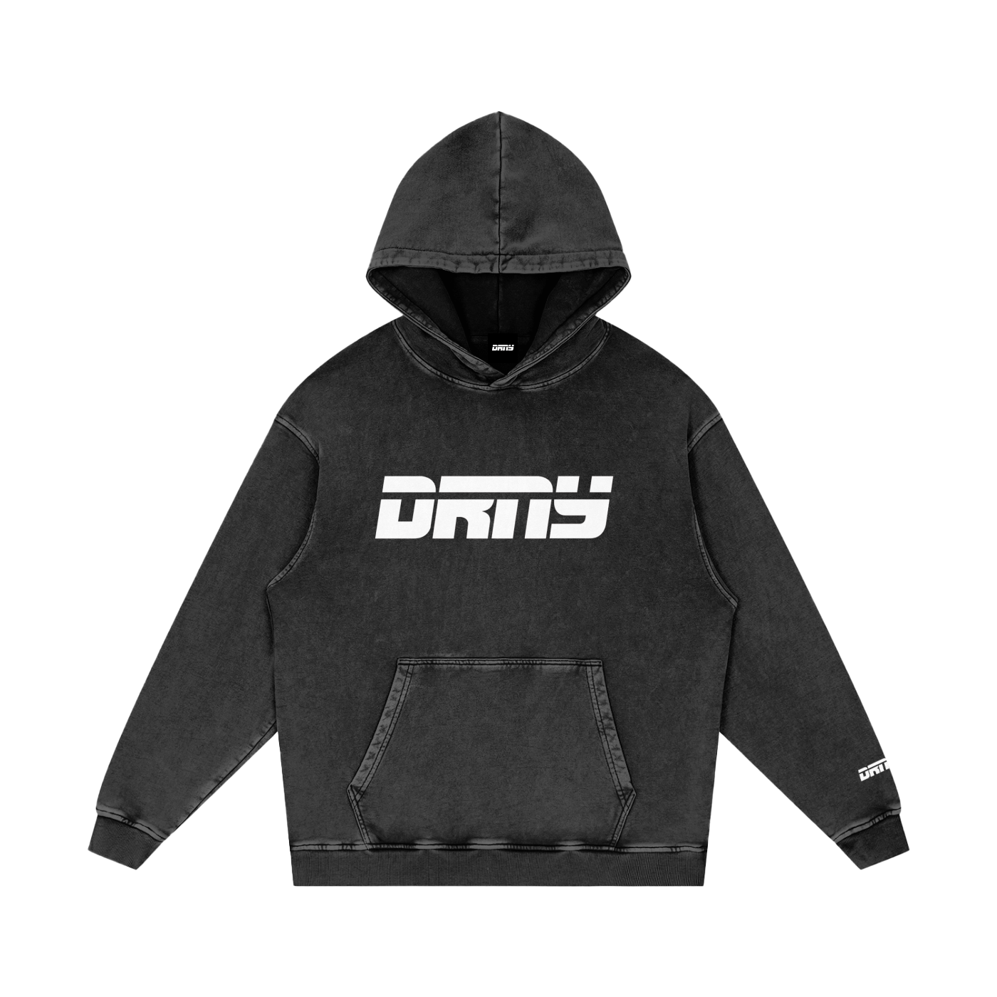 "OG LOGO" Snow Washed Loose Cotton Hoodie