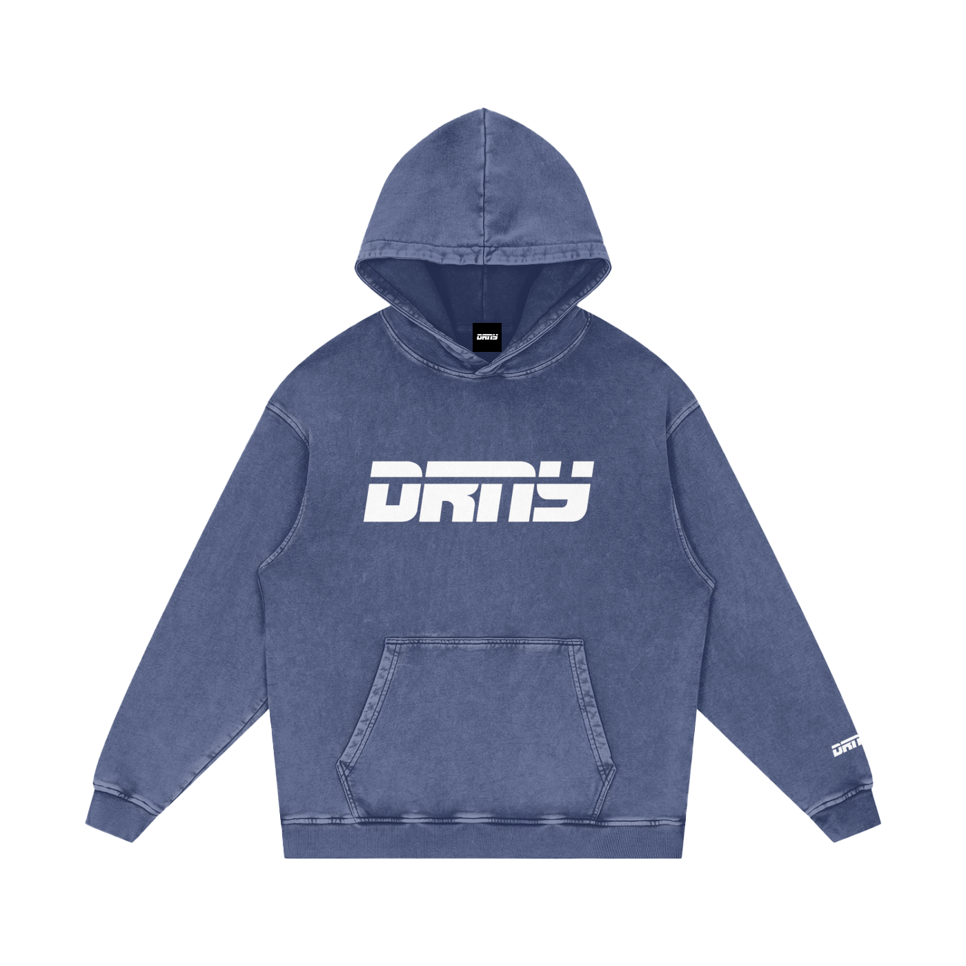"OG LOGO" Snow Washed Loose Cotton Hoodie