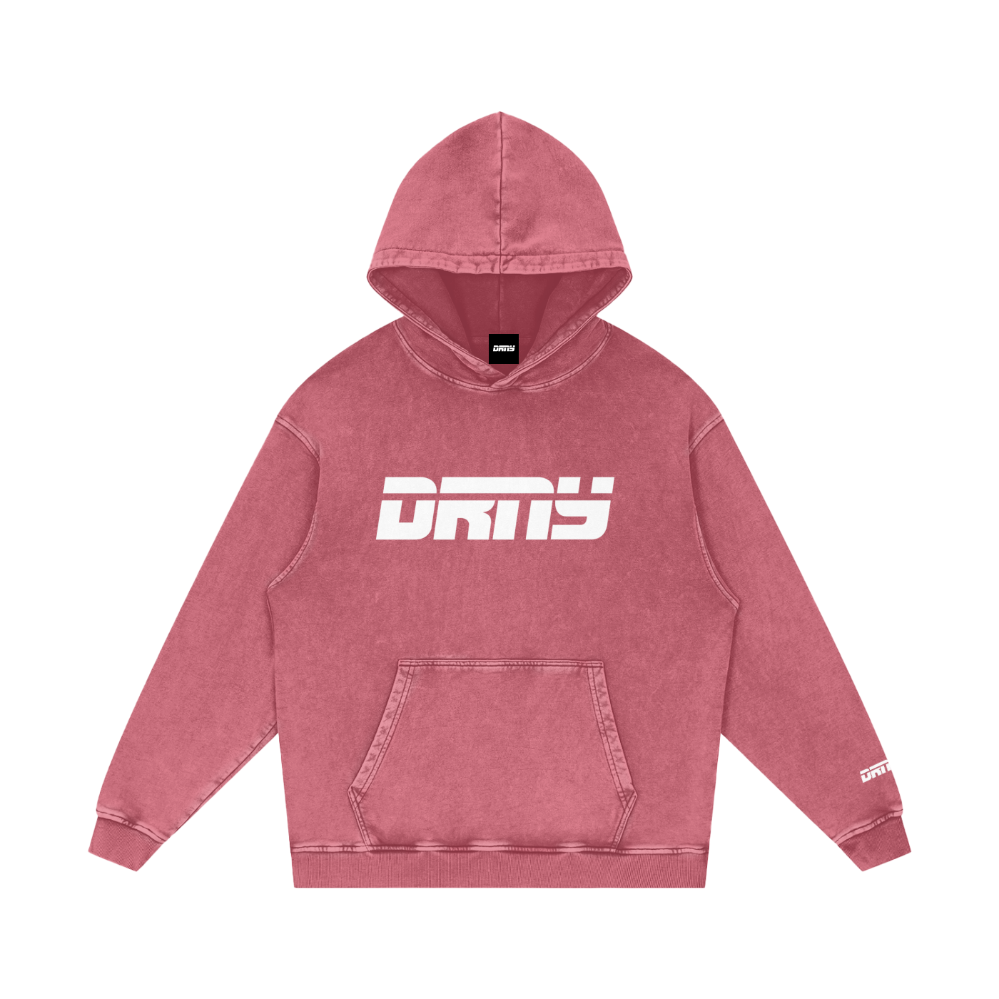 "OG LOGO" Snow Washed Loose Cotton Hoodie